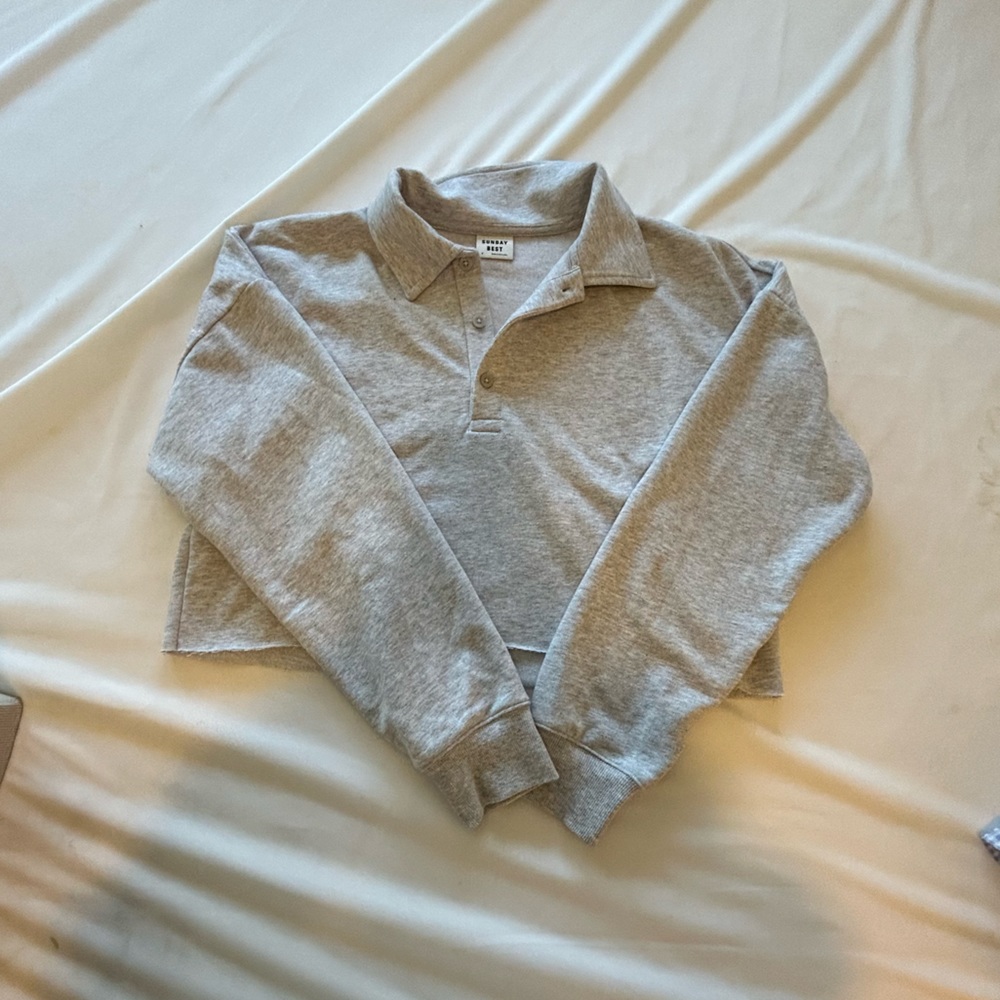 Aritzia Sunday best cropped polo size M